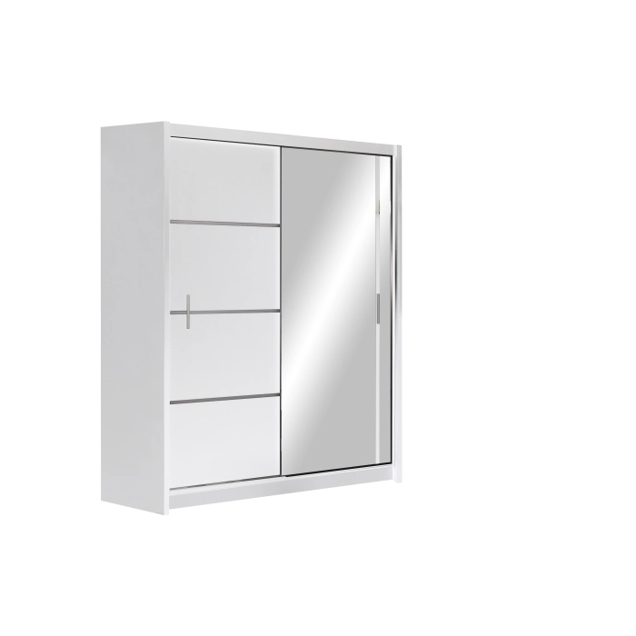 Szafa Vista 150 czarny mat/ biały mat/ dąb sonoma